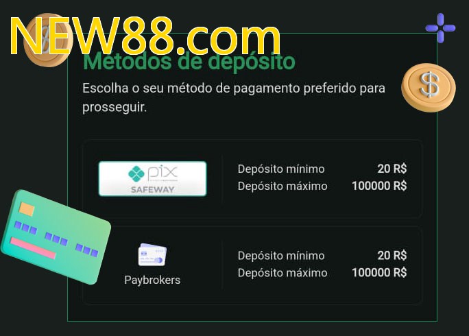 O cassino NEW88.combet oferece uma grande variedade de métodos de pagamento